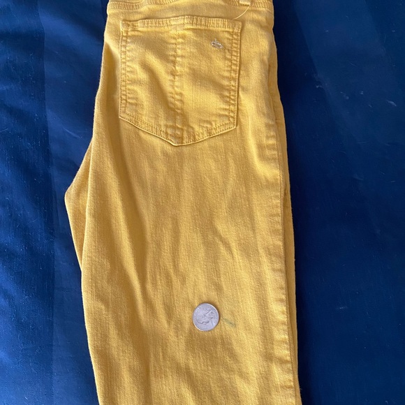Rag & Bone mustard-colored cropped skinny jeans - Picture 12 of 14